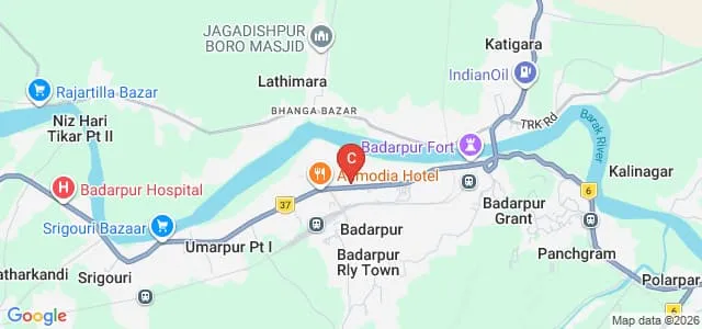 Nabinchandra College, Badarpur Map