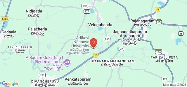 University College of Education, Adikavi Nannaya University, Rajahmundry Map