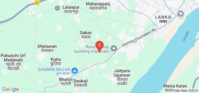 Lutawan College of Pharmacy, Ghazipur Map