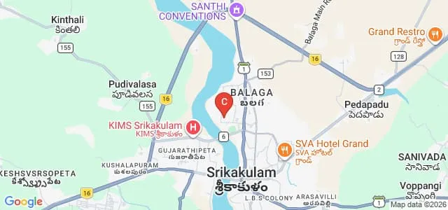 Government Degree College for Men, Srikakulam Map