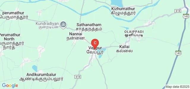Bharathidasan University Constituent Model College Women, Veppur Map