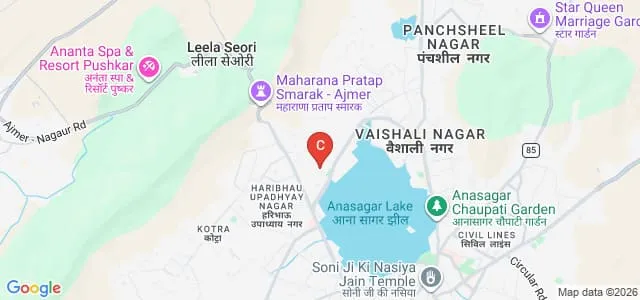 Regional Institute of Education, Ajmer Map