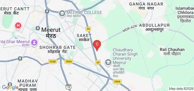 Sir Chhotu Ram Institute of Engineering and Technology, Meerut Map