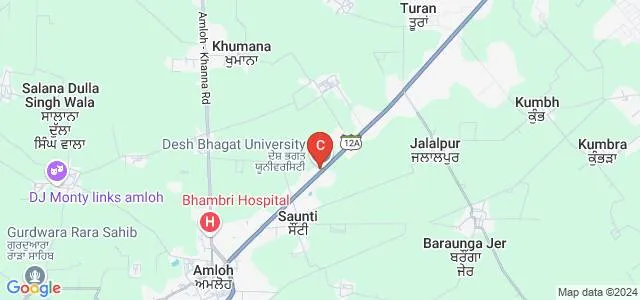 Desh Bhagat Institute of Hotel Management and Catering Technology, Mandi Gobindgarh Map