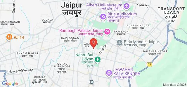 ICFAI Business School, Jaipur Map