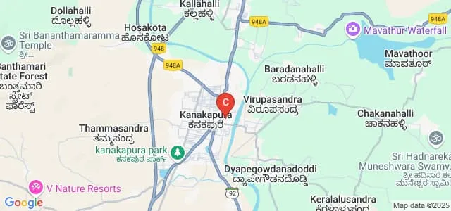 The Rural College, Kanakapura Map