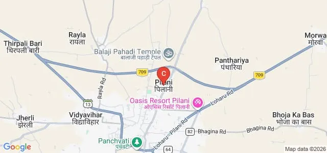 BK Birla Institute of Higher Education, Pilani Map