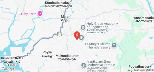 MET'S College of Advanced Studies, Thrissur Map