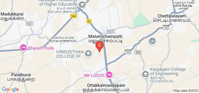 Hindusthan Institute of Technology, Coimbatore Map