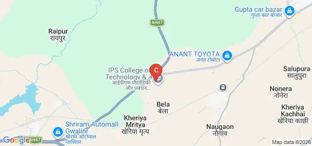 Institute of Professional Studies, Gwalior Map