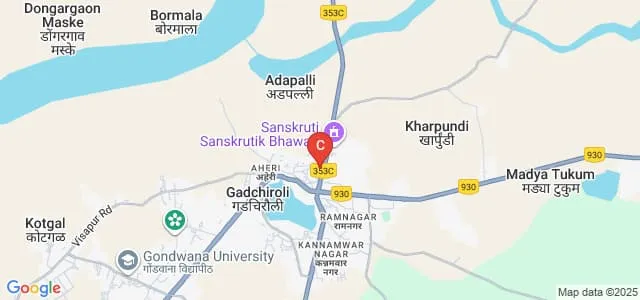 Rashtrapita Mahatma Gandhi Arts Commerce and Science College, Saoli Map