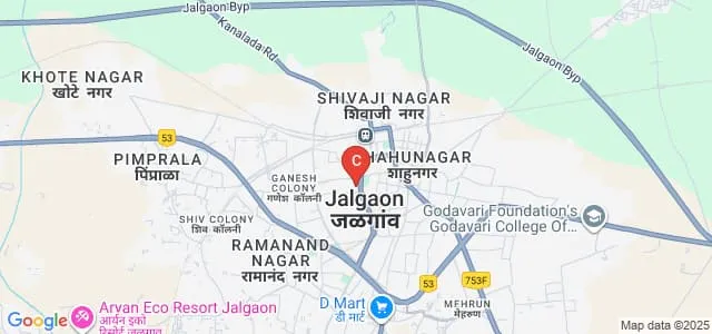 Dr Annasaheb GD Bendale Mahila Mahavidyalaya, Jalgaon Map