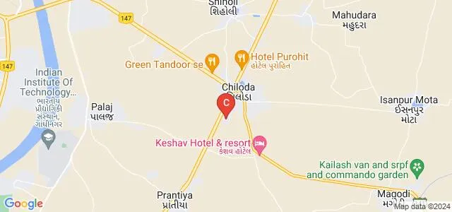 Girish Raval College of Science, Gandhinagar Map
