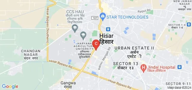 ODM College for Women, Hisar Map