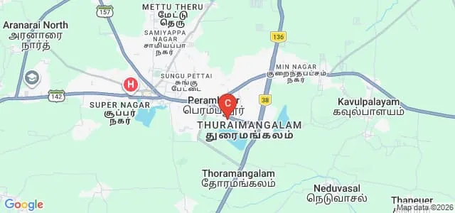Dhanalakshmi Srinivasan College of Arts and Science for Women, Perambalur Map
