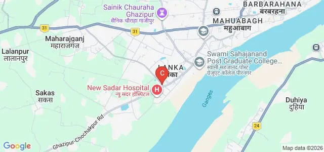 Post Graduate College, Ghazipur Map