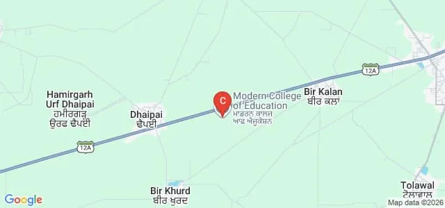 Modern College of Education, Bir Kalyan Map