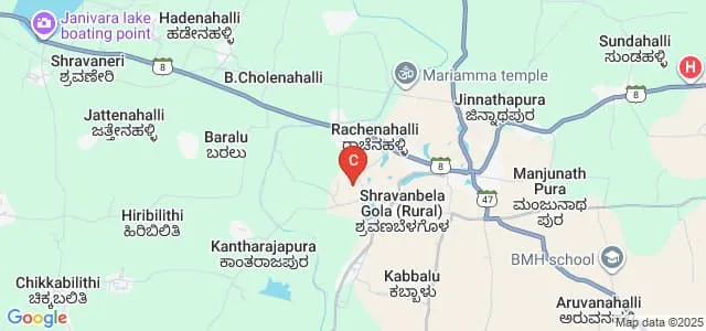Shree Bahubali Polytechnic, Hassan Map