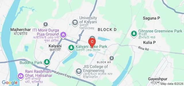 College of Medicine and JNM Hospital, Kalyani Map