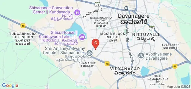 Bapuji Institute of Engineering and Technology, Davangere Map