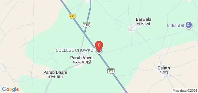 Saurashtra Gnanpith Arts and Commerce College, Baravala Map