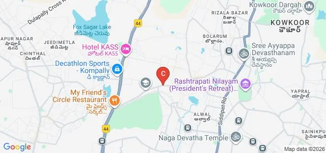 Dr Narayana College of Hotel Management and Catering Technology, Secunderabad Map