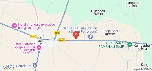 Mauli Vidyapeeth's Saraswati Mahavidyalaya, Kaij Map