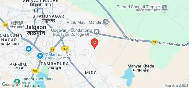 Godavari Institute of Management and Research, Jalgaon Map