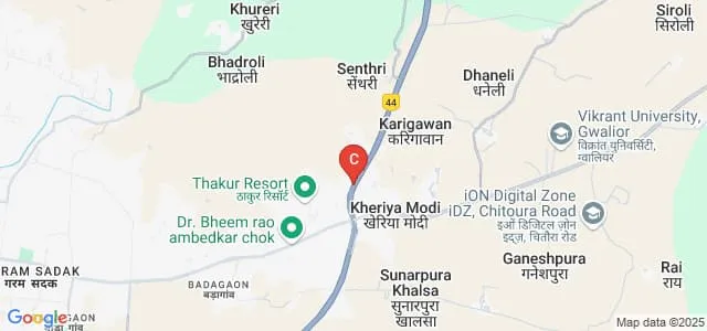 SR College, Gwalior Map