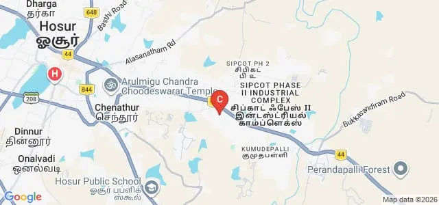 St Peter's Medical College Hospital and Research Institute, Hosur Map