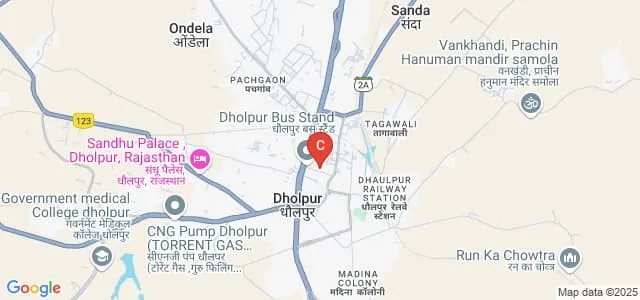 Government Girls College, Dholpur Map