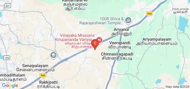 Vinayaka Mission's Kirupananda Variyar Medical College and Hospitals, Salem Map