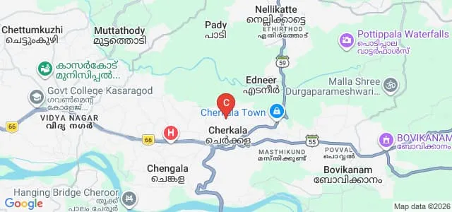 Zainab Memorial B Ed Centre, Kasaragod Map