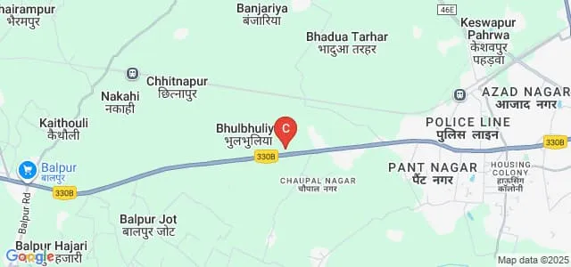 SCPM College of Nursing and Paramedical Science, Gonda Map