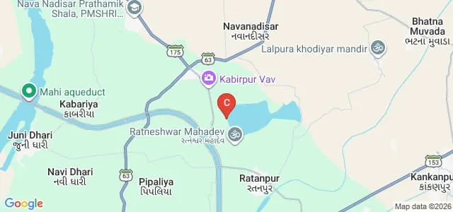 Anand Arts College, Anand Map