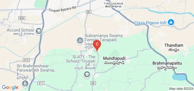 Vaishnavi Institute of Technology, Tirupati Map