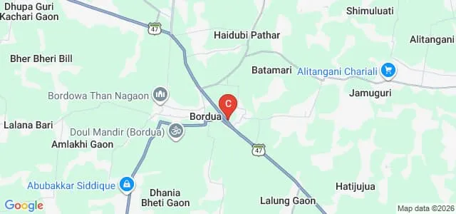 Batadraba Sri Sri Sankardev College, Nagaon Map