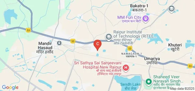 Raipur Institute of Technology, Raipur Map