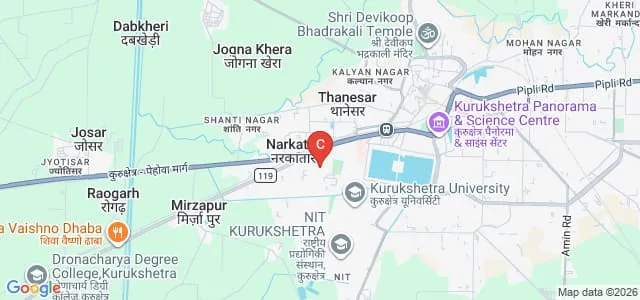 University Institute of Engineering and Technology, Kurukshetra University, Kurukshetra Map