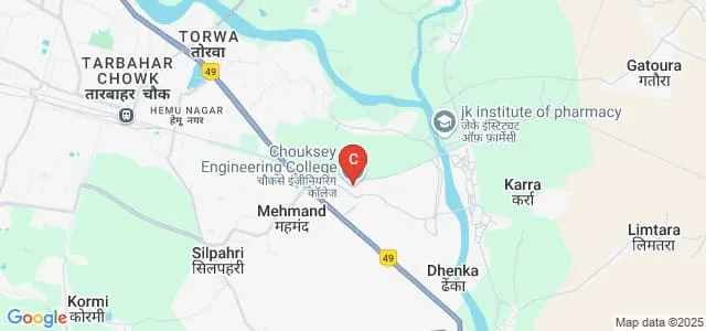 Chouksey Engineering College, Bilaspur Map