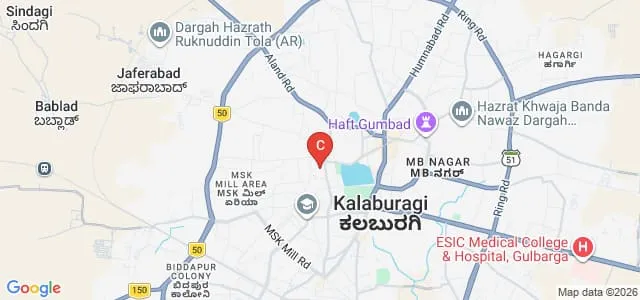 Godutai College of Education for Womens, Kalaburagi Map