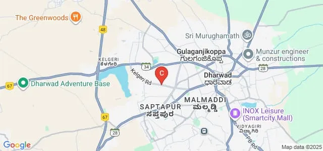 Our Lady of Lourdes School of Nursing, Dharwad Map