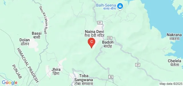 Government Degree College, Shri Naina Devi Ji, Bilaspur Map