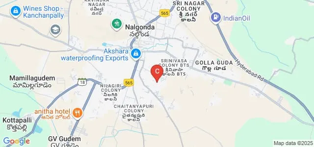 Deepthi College of Nursing, Nalgonda Map