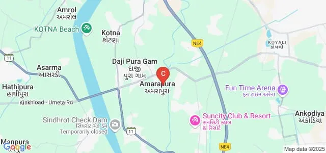 Atmiya College of Pharmacy, Ankodia Map