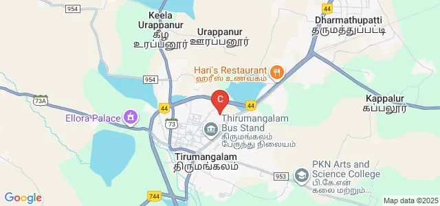 Government Homoeopathic Medical College and Hospital, Madurai Map