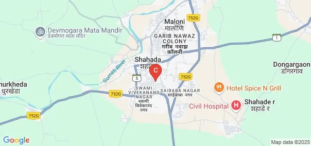 Sr Arts Mahila Mahavidyalaya, Shahada Map