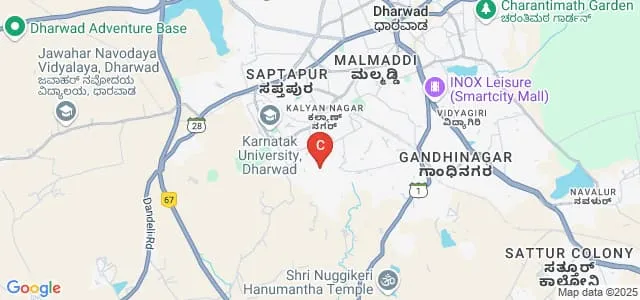 Mahaganapati College of Nursing, Dharwad Map