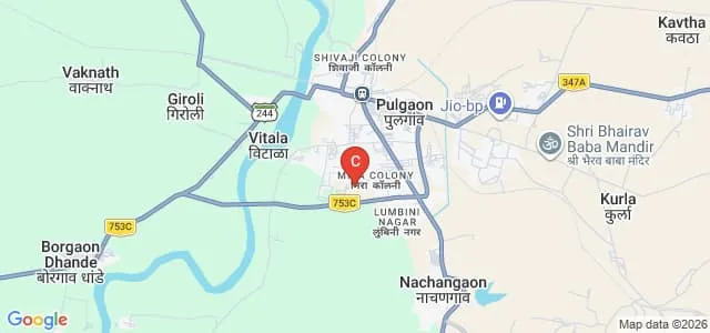 Shree Babasaheb Gharfalkar College of Pharmacy, Pulgaon Map