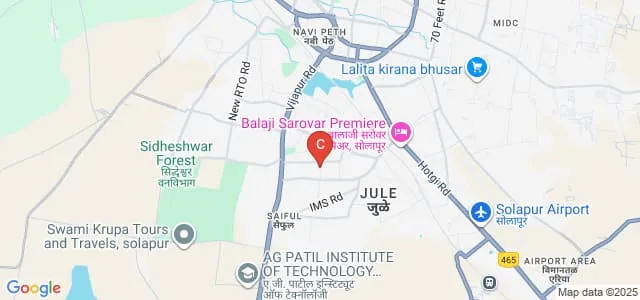 DSTS Mandal's College of Pharmacy, Solapur Map